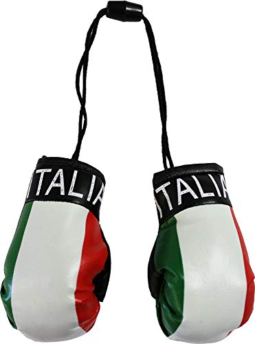 Italy - Novelty Mini Boxing Gloves with Black Snap Connection