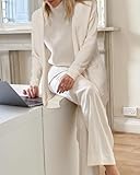 Can't-Miss - 33 Best Cardigan Sweaters for Women for 2026 21 STYLEWORD Women's 2026 Spring Fashion Cardigan Sweaters Lightweight Open Front Waffle Knit Casual Long Beige Cream Cardigans Outfits Clothes with Pockets(Apricot-XXL)