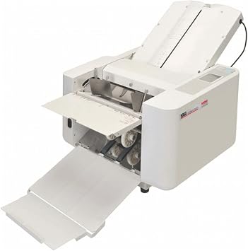 MBM FO0605 Model 508A مجلد قرص قابل للبرمجة تلقائيًا مع 18 طية قياسية ، سعة 500 ورقة ، 3 1/2 "x5" إلى 11 "x17" حجم الورق ، حتى 14400 ورقة لكل ساعة, مخازن 24 طيات مخصصة في الذاكرة