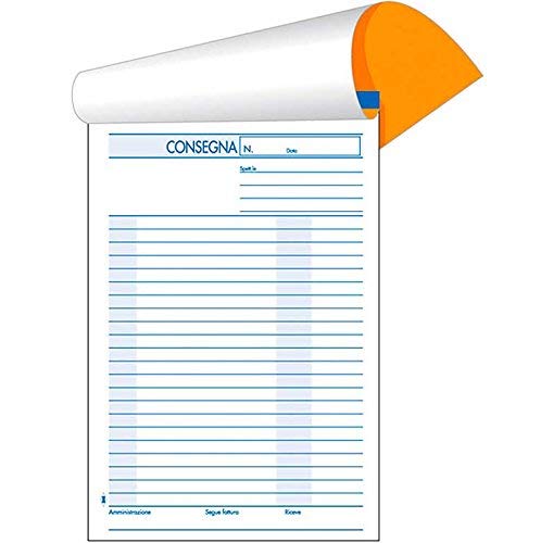 Blocchi Consegna 17x24cm Autocopianti | 2 Copie | Confezione Da 40 Pezzi | Per Corrieri E Spedizioni