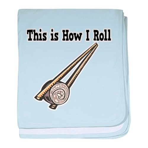 CafePress How I Roll (Sushi Roll) Infant Blanket Baby Blanket, Super Soft Newborn Swaddle