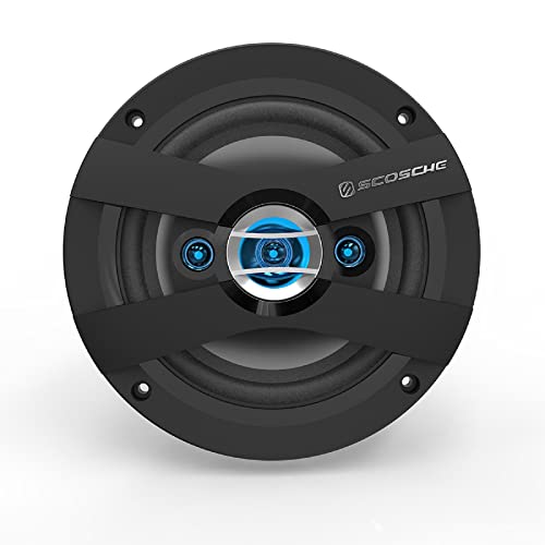 Scosche Hd6504 4-Way 6.5" Hd Multi-Fit Frame Design Speaker Set With 200 Watts Peak/50 Watts Rms Per Speaker #TOP5