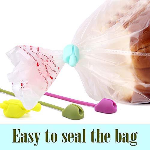 Feleph Reusable Twist Ties Silicone Cord Organizer Multipurpose Rubber Twist Tie Cable Ties for Bundling & Holding Stuff (12Pcs) - Thumbnail 6
