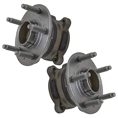 Image of TRQ Rear Left and Right Wheel Bearing and Hub Assembly Set 2 Piece Compatible with 2013 Chevrolet Cruze 2014-2015, 15 Inch Wheels 2016 Cruze Limited