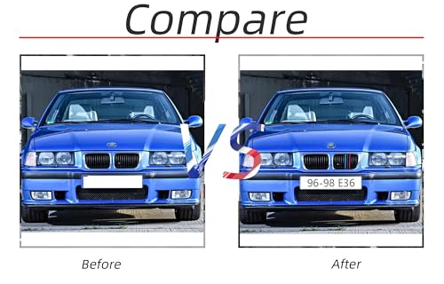 Image of Grille color stripes Compatible with Bmw accessories 1996-1999 e36 grille color stripes 3 Series 318i 323ci 323i 328i 11-Beam