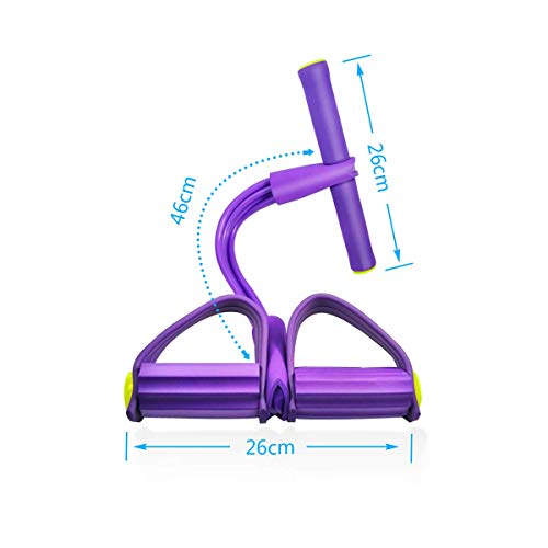 Pedal Resistance Band,Fitness Workout Bands V-Resourcing Elastic Pull Rope Fitness Equipment Abdomen/Waist/Arm/Leg Stretching Slimming Training - Thumbnail 2