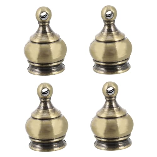 FUTUREORYY 4 Piezas Embellecedores para Lámparas Tuercas Decorativas para Lámparas Mesa Acabado Pulido Suave Accesorio Práctico para Proyectos de Iluminación DIY