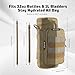 OneTigris Molle Water Bottle Pouch, 32oz Sniper Bottle Holder Tactical Hydration Carrier Bag with Extra Pouch and Detachable Shoulder Strap 1000D Nylon for Hiking Camping Climbing