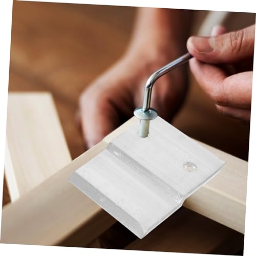 Image of DOITOOL 2 Pair Aluminum Picture Hanger Decorative Paintings Mounting Brackets Heavy Duty Mirror Art Hanging Hardware