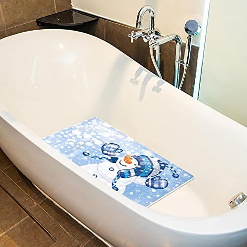 Alfombra de baño de invierno para ducha infantil de Navidad 6