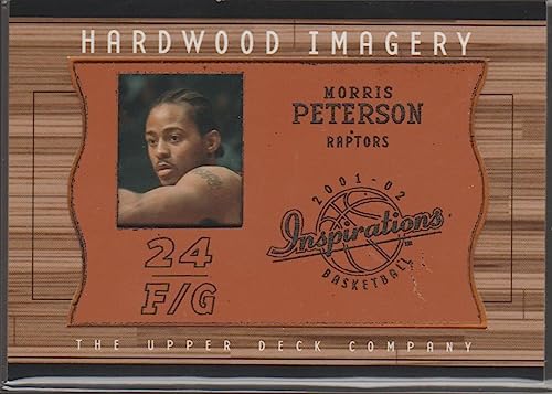 2002 Upper Deck Morris Peterson Raptors Game Used Floor Insert Basketball Card #MP