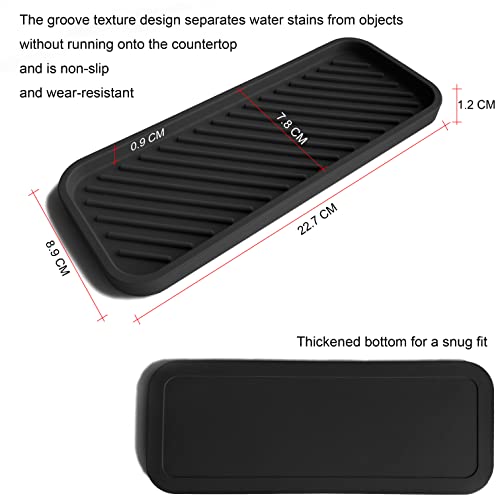 2 portasapone in silicone, tappetini cosmetici e