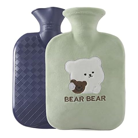hot Water Bottle Bear (Green) Cover