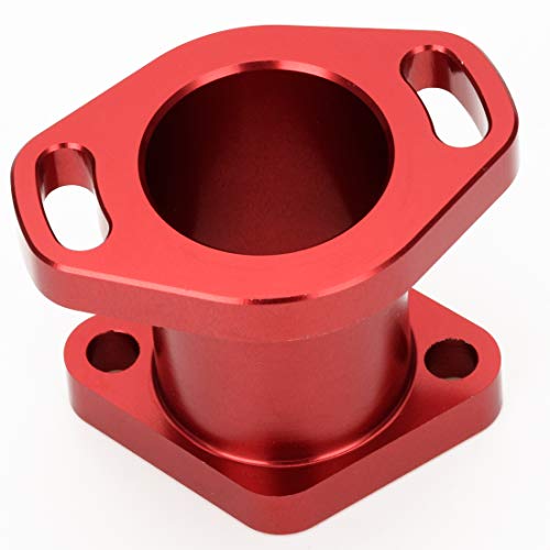 Image of FVRITO Performance Racing Intake Pipe Inlet Manifold Compatible with Predator 212cc Coleman CT200U BT200X GX160 GX200 6.5HP OHV Chinese 196cc Clone Engines Mini Bike Go Kart Red