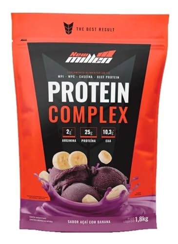 Protein Complex Pouch 1,8KG (Nova Fórmula com EAA) New Millen (Açai com Banana)