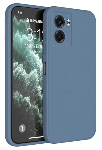 Topme Funda para Realme Narzo 50 5G / OPPO A77 5G (6.58' Inches) Carcasa Caja Case Estuche, Funda Protectora de Piel de Silicona TPU - Lavanda Gris
