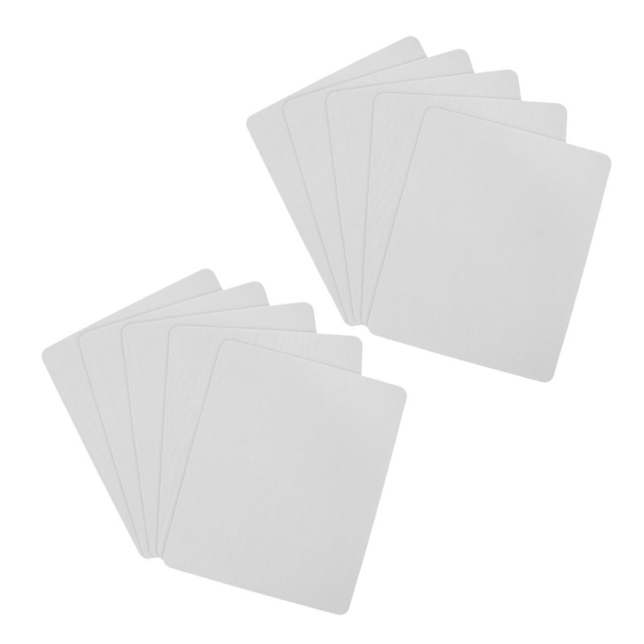 Tappetini per Mouse Personalizzabili 20 Pezzi in Gomma Bianca Decorazioni