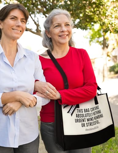 Image of Pawzity Retirement Gifts for Woman 2025 - Retired Bags for Boss Lady, Manager, Teacher, Nurse, Women - Tote Bag