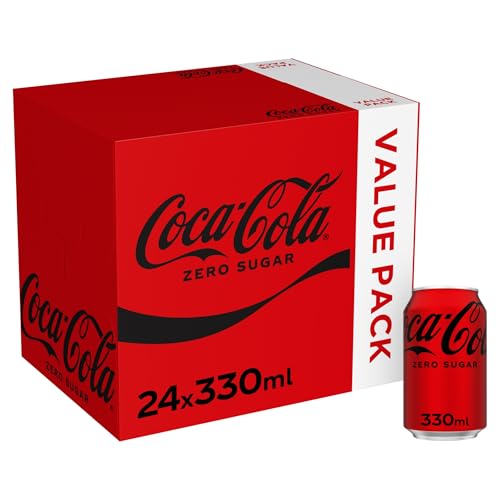 Coca-Cola Zero Sugar Soft Drink Cans  24 x 330 mL