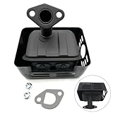 Muffler Kit for Honda 18310-ZF1-000, Includes Gasket and Nuts, Compatible with GX120 GX160 GX200 Engines, Metal Exhaust Replacement Part for Lawn Mowers
