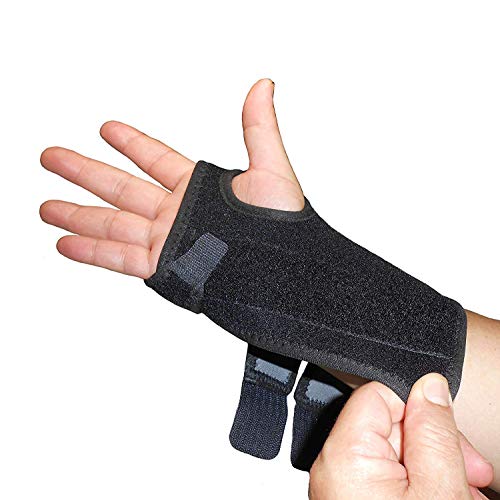 IRUFA,WS-OS-53,New 3D Breathable Patented Fabric RSI Wrist Splint Brace Support, Night support for Carpal Tunnel Syndrome, Sports, Sprains, Arthritis and Tendinitis (Right Hand)