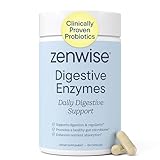 Zenwise Health Digestive Enzymes with Bromelain & Papaya - Multi Enzymes Digestion Supplement with Probiotics & Prebiotics for Gut Health, Gas & Bloating Relief - Men & Women - 100 Vegetarian Capsules