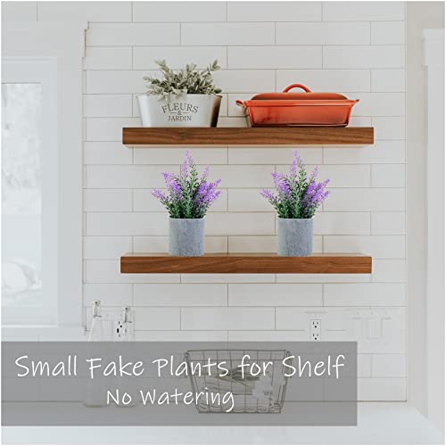 Cadnly Artificial Lavender Plant In Pots - Faux Lavender Artificial Flowers - Fake Lavender Plants Potted – Modern Farmhouse Flower Decor - Purple Lavender Decor For Bathroom Bedroom Kitchen Set Of 2 #TOP4