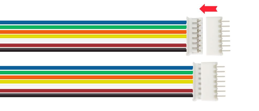 20 peças Jst 2.0 Ph 7 pinos conector plugue, inclui 10 peças mini