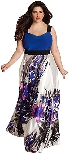 Womens Dresses Women's Print Summer Patchwork Short Sleeve Plus Size Casual Long Maxi Dress