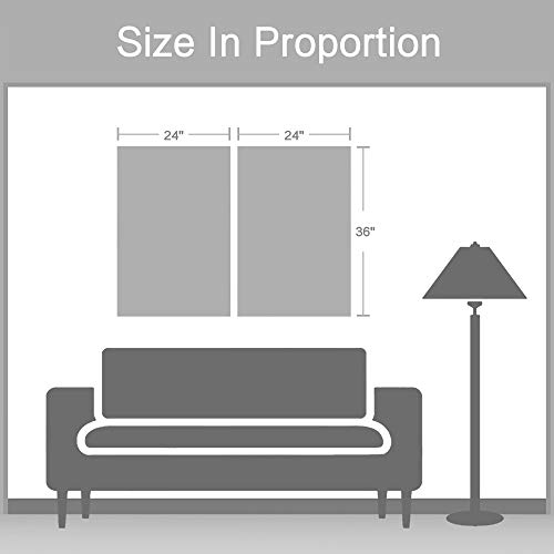 Abstract Palm Tree Paintings Framed: Tropical Seaside Coconut Tree Canvas Painting Golden Framed For Living Room (24''W X 36''H X 2 Pcs, Multi-Sized) #TOP3