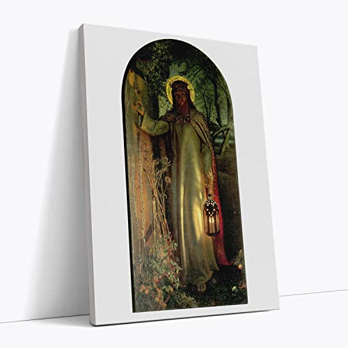 Toile murale William Holman Hunt The Light of the World format 50,8 x 76,2 cm deco