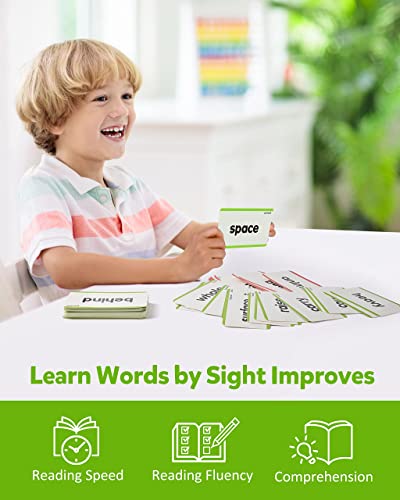 Coogam 520 Sight Words Learning Vocabulary Flash Cards, Dolch Fry High Frequency Site Word Educational Montessori Toy For Pre-K Kindergarten 1St 2Nd 3Rd Grade Homeschool #TOP3