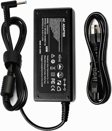Charger for Hp is 13252 Laptop Power Cord Supply Replacement 65W 45W for Hp Pavilion Spectre Envy X360 11 13 15 Zbook Elitebook 820 830 840 850 G3 G4 G5 G6 G7 213349-109 741727-001 AC Adapter Blue Tip