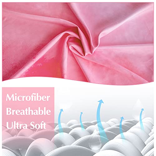 Yiction Microfiber Beach Towels For Adults, Sand Free Beach Towels Oversized, 71X35.5Inch Extra Large Quick Dry Beach Towel (Pink) #TOP1