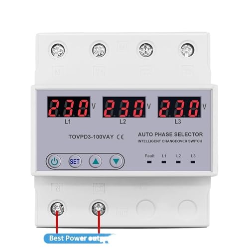 Voltmètre triphasé 100A contre les surtensions pour sécuriser votre installation 3P+N