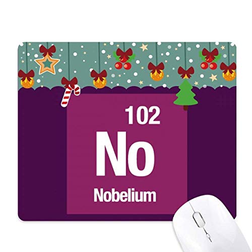 Tapis de souris NO Nobelium pour bureau de gamer et décor de Noël original
