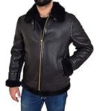 Un vrai classique iconique top qualité mens véritable veste en cuir bombardier volant en peau de mouton