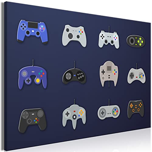 murando Cuadro Acústico para jugadores 90x60 cm espuma acústica absorbe el sonido aislamiento lienzo de 1 pieza Impresión Artística Decoración de Pared Consola Game Abstracto i-C-0188-b-a