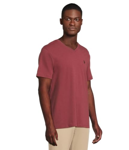 Image of U.S. Polo Assn. Men's Solid V‑Neck T-Shirt