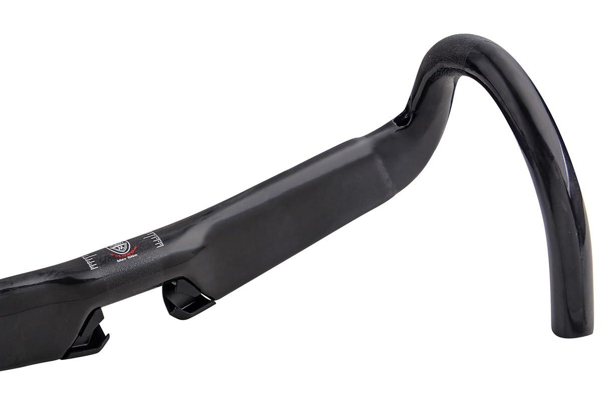 FukkeR Carbon Gebogen Lenker Rennrad 31.8mm Rennradlenker Reichweite 70mm Gefälle 130mm Für MTB BMX DH XC AM FR Radfahren Drop Bar 400mm 420mm 440mm (Color : Black Matte, Size : 440mm)