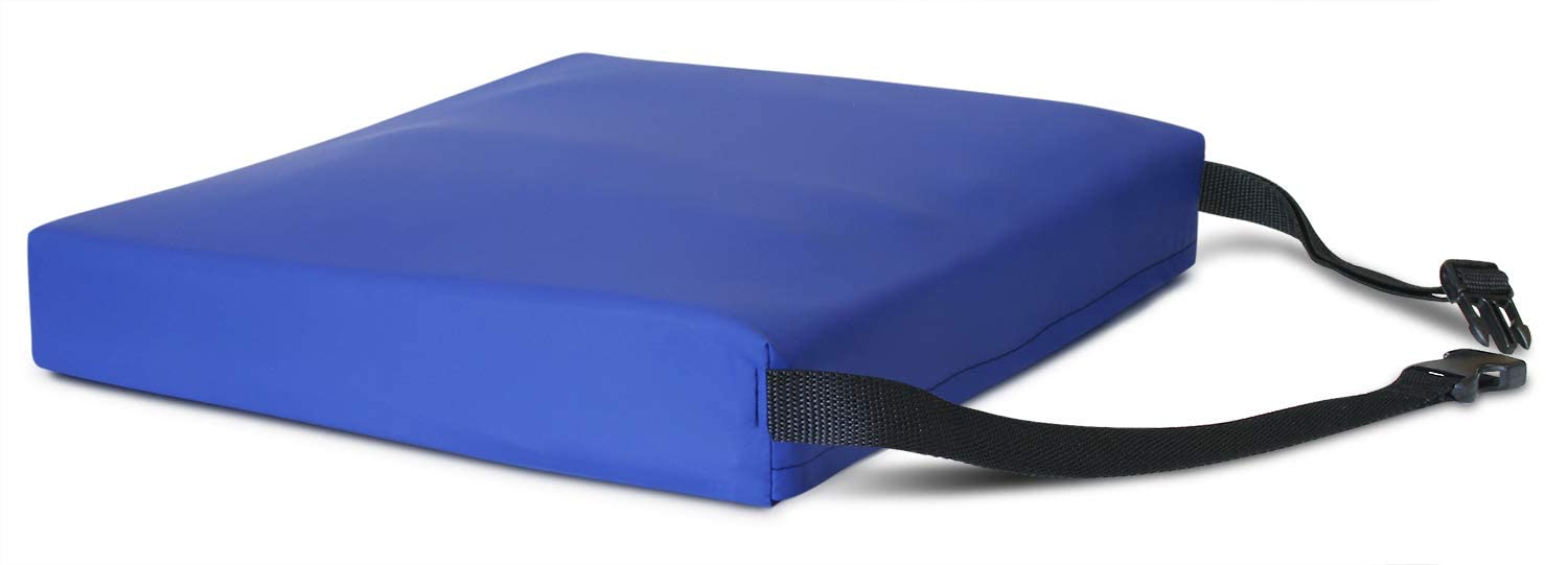 NYOrtho Cojín de gel para silla de ruedas para aliviar la presión, se limpia con un paño, funda antideslizante, resistente al agua, cojín de asiento de gel refrescante cómodo para aliviar la presión