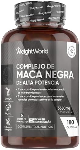 Maca Negra y Amarilla Andina Complex 5000mg de Potencia-100:1-6 M...