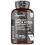 Maca Negra y Amarilla Andina Complex 5000mg de Potencia-100:1-6 Meses de Suministro, 180 Maca Cápsulas Veganas - Con Zinc, L-Arginina, Ginseng y Pimienta Negra, Sin Estearato de Magnesio