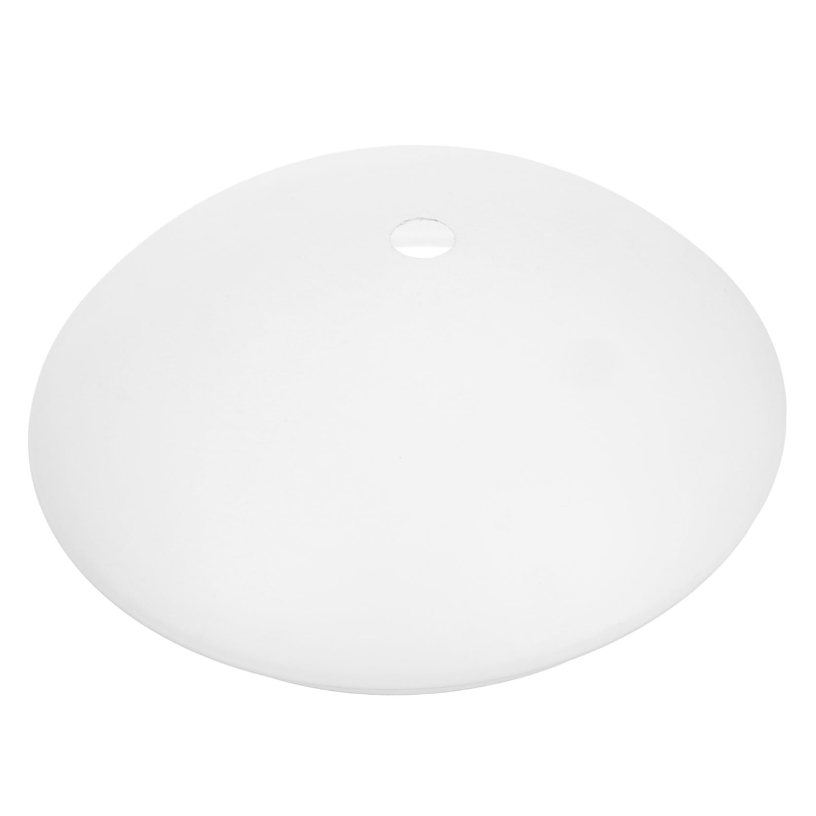 SEWOART Uplighter Lamp Shades Round Plastic Ceiling Light Cover with Hole, Automatic Sensing Design for Easy Bulb Replacement, Suitable for Bedrooms and Dining Areas, Sturdy PVC Dome