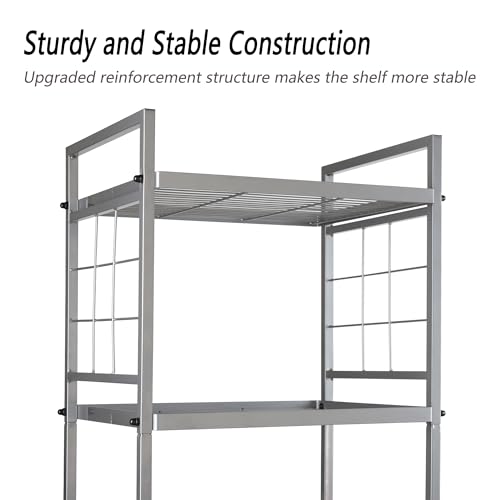Giotorent 5-Wire Standing Storage Shelf, Metal Shelving Unit Pantry Rack For Laundry Kitchen Bathroom Organizer thumb #4