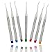 AAProTools 7 Pc Premium Dental Elevator Proximators Orthodontic Pdl Luxating Root Elevator Periotome Luxation for Tooth Extraction Extracting DN-444