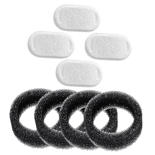 VERDANVERSE Filtros para Bebederos de Mascotas 8 Piezas Set 4 Filtros de Acero Inoxidable para Dispensadores de Agua para Perros y Gatos Compatible para Agua Potable Limpia Bebedero para