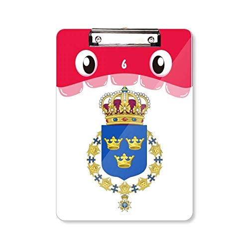 Porte-bloc A4 avec emblème de la Suède pour l'organisation de vos documents