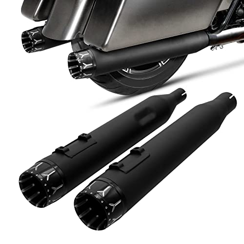 Tuyaux d'échappement pour moto Harley Road King EFI FLHR 2017 2018 2019 2020 2021 2022