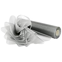 WedDecor 25m X 29cm Neige Organza Pur Rouleaux Paillette